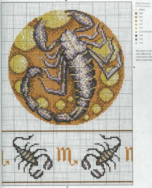 Оригинал - Схема Вышивки «Знаки Зодиака. Скорпион» - Автор.