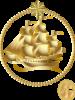 Схема вышивки «Золотой корабль»