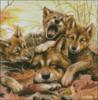 Схема вышивки &laquo;Волки&raquo;