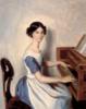 Схема вышивки «Девушка за роялем»