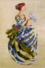Схема вышивки «Дама с голубем»