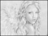 Схема вышивки «Рисунок ангел девушка»