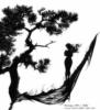 Схема вышивки «Девушка у дерева»