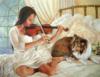 Девочка и скрипка: оригинал