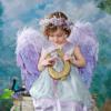 Схема вышивки «Ангел с лирой»