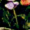 Букет тюльпанов и фиалок: предпросмотр