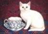 Схема вышивки «Кот с чашкой»