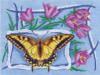 Схема вышивки «Бабочка и колокольчики»