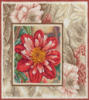 Схема вышивки &laquo;Красный цветок&raquo;