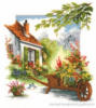 Схема вышивки «Дом в саду»