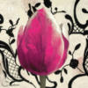 Схема вышивки «Подушка Розовый тюльпан»