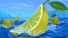Схема вышивки «Лимоны в море»