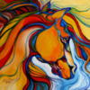 Схема вышивки «Цветная лошадь»