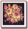 Схема вышивки &laquo;Цветы на чёрном фоне&raquo;