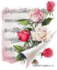 Схема вышивки «Розы и ноты»