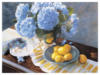 Схема вышивки «Гортензия и лимоны»