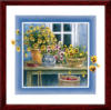 Схема вышивки «Цветы у окна»