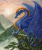 Схема вышивки «Синий дракон»