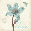 Схема вышивки «Голубой цветок 4 - Любовь»