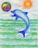 Схема вышивки &laquo;Дельфин&raquo;