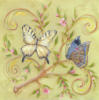 Схема вышивки «Бабочки и цветущая ветка 1»