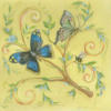 Схема вышивки «Бабочки и цветущая ветка 2»