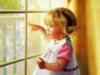 Схема вышивки «Девчушка у окна»