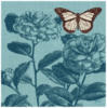 Схема вышивки «Бабочка и пионы»