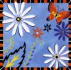 Схема вышивки «Подушка Цветы и бабочки 1»