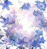 Схема вышивки «Голубые орхидеи»