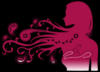 Схема вышивки «Розовая девушка»