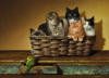 Схема вышивки «Коты в корзине»
