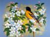 Схема вышивки &laquo;Cvety i ptichka&raquo;