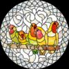 Схема вышивки «Орнамент с птичками»