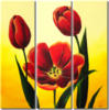 Схема вышивки «Триптих Тюльпаны»