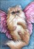 Схема вышивки «Кот-ангелочек»