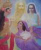 Схема вышивки «Бабаджи и Иисус»