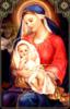 Схема вышивки «дева Мария с сыном»