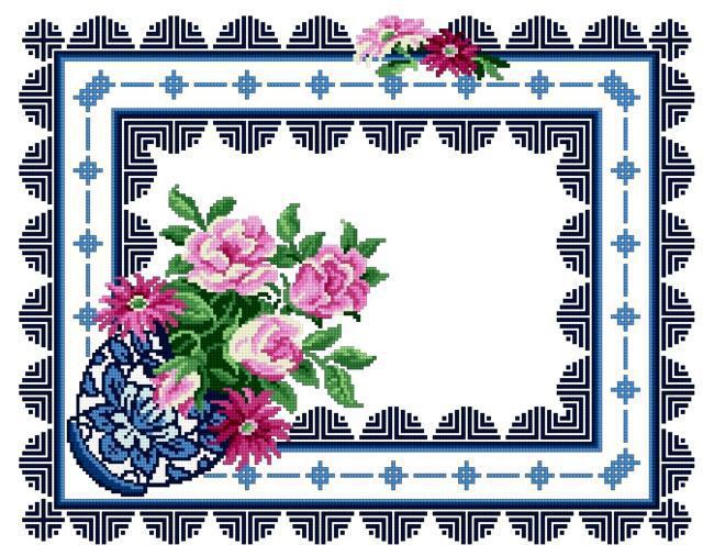 Платок с цветами – Мир вязания и рукоделия