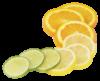 Схема вышивки «Лайм и лимон»