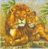 Схема вышивки «Семейство львов)))»