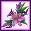 Сиреневая лилия - салфетка: оригинал