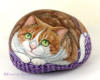 Схема вышивки «Котик  на камне»