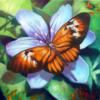 Цветы и бабочки: оригинал