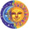 Схема вышивки «Подушка Солнце и Луна»