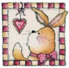 Схема вышивки «Подушка Кролик 3»
