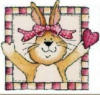 Схема вышивки «Подушка Кролик 4»