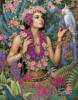 Схема вышивки «Женщина и цветы»