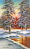Схема вышивки &laquo;Зимний лес&raquo;