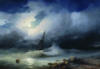 Айвазовский, Бурное море ночью: оригинал